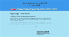 Desktop Screenshot of import-car.info